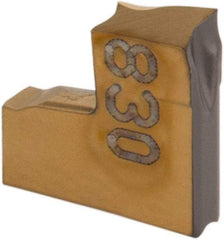 Iscar - TAG JS IC830 Grade, 0.0787" Cutting Width, Carbide Cutoff Insert - 15° Right Hand Lead Angle, 0.0008" Cnr Rad, TiAlN Coated, Single End - Benchmark Tooling