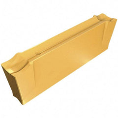 Iscar - DGN F IC5400 Grade, 0.0866" Cutting Width, Carbide Cutoff Insert - Neutral Lead Angle, 0.008" Cnr Rad, TiCN/Al2O3/TiN Coated, Double End - Benchmark Tooling