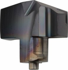 Iscar - Series ICM, 0.925" Diam Grade IC908 140° Replaceable Drill Tip - Carbide, TiAlN Finish, 23 Seat Size, Through Coolant - Benchmark Tooling