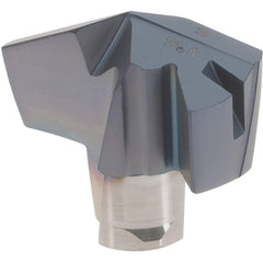 Iscar - Series ICM, 0.843" Diam Grade IC908 140° Replaceable Drill Tip - Carbide, TiAlN Finish, 21 Seat Size, Through Coolant - Benchmark Tooling