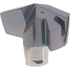 Iscar - Series ICM, 0.894" Diam Grade IC908 140° Replaceable Drill Tip - Carbide, TiAlN Finish, 22 Seat Size, Through Coolant - Benchmark Tooling