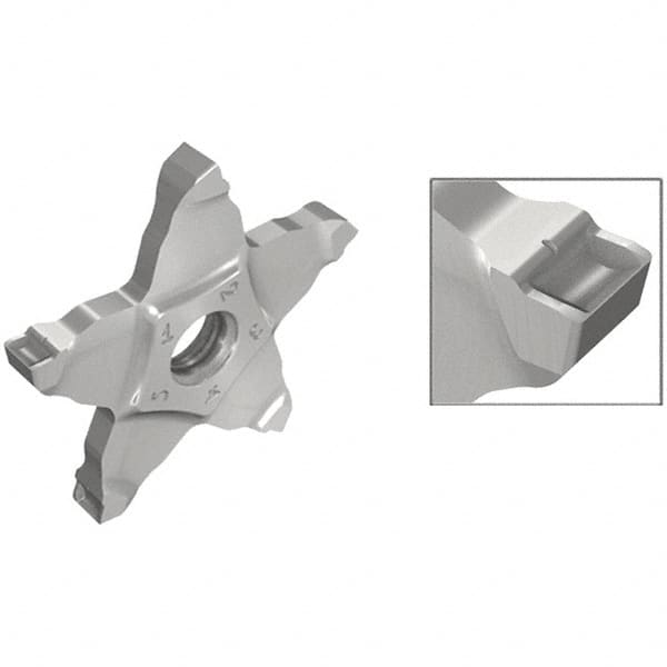 Iscar - 34L150C0PENTA C Grade IC908, 1.5mm Cutting Width Carbide Grooving Insert - Left Hand, 0.07mm Corner Radius, TiAlN Finish - Benchmark Tooling