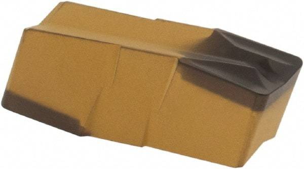 Iscar - 500060GIF E Grade IC8250, 5mm Cutting Width Carbide Grooving Insert - 3mm Max Depth of Cut, Neutral, 0.6mm Corner Radius, TiCN/Al2O3/TiN Finish - Benchmark Tooling