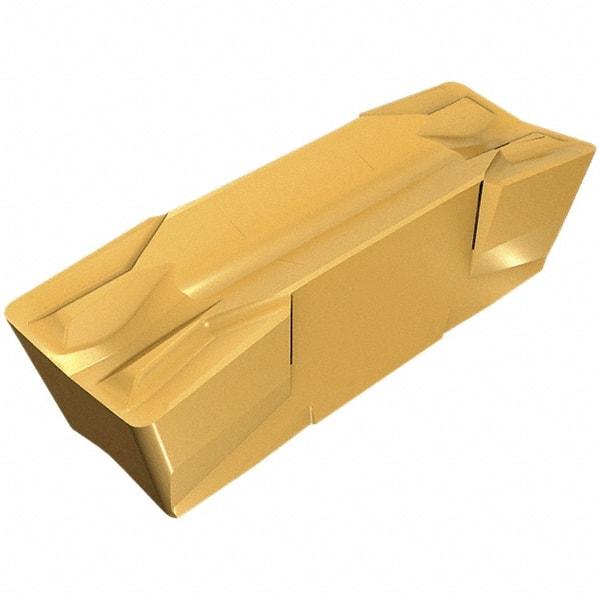 Iscar - 1000080GIF E Grade IC5010, 10mm Cutting Width Carbide Grooving Insert - 6mm Max Depth of Cut, Neutral, 0.8mm Corner Radius, TiCN/Al2O3/TiN Finish - Benchmark Tooling