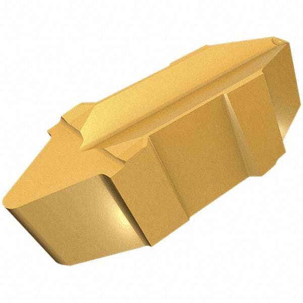 Iscar - 14234GPV Grade IC5010, 9.82mm Cutting Width Carbide Grooving Insert - 2.21mm Max Depth of Cut, Neutral, 0.2mm Corner Radius, TiCN/Al2O3/TiN Finish - Benchmark Tooling