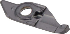 Iscar - 10250020MIFR Grade IC908, 2.5mm Cutting Width Carbide Grooving Insert - 9mm Max Depth of Cut, Neutral, 0.2mm Corner Radius, TiAlN Finish - Benchmark Tooling