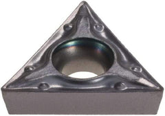Iscar - TCMT2-0 PF Grade IC907 Carbide Turning Insert - TiAlN Finish, 60° Triangle, 1/4" Inscr Circle, 3/32" Thick, 0.008" Corner Radius - Benchmark Tooling