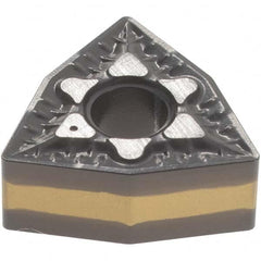 Iscar - WNMG331 GN Grade IC8250 Carbide Turning Insert - TiCN/Al2O3/TiN Finish, 80° Trigon, 3/8" Inscr Circle, 3/16" Thick, 1/64" Corner Radius - Benchmark Tooling