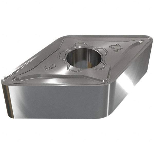 Iscar - DNMG442 M3M Grade IC6025 Carbide Turning Insert - TiCN/Al2O3/TiN Finish, 55° Diamond, 1/2" Inscr Circle, 1/4" Thick, 1/32" Corner Radius - Benchmark Tooling