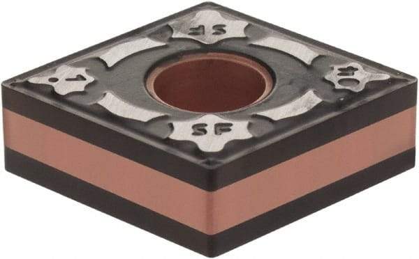 Iscar - CNMG431 SF Grade IC6015 Carbide Turning Insert - TiCN/Al2O3/TiN Finish, 80° Diamond, 1/2" Inscr Circle, 3/16" Thick, 1/64" Corner Radius - Benchmark Tooling