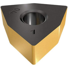 Iscar - WNMA332 Grade IC5010 Carbide Turning Insert - TiCN/Al2O3/TiN Finish, 80° Trigon, 3/8" Inscr Circle, 3/16" Thick, 1/32" Corner Radius - Benchmark Tooling
