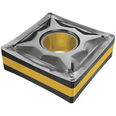 Iscar - SNMG321 NF Grade IC9250 Carbide Turning Insert - TiCN/Al2O3/TiN Finish, 90° Square, 3/8" Inscr Circle, 1/8" Thick, 1/64" Corner Radius - Benchmark Tooling
