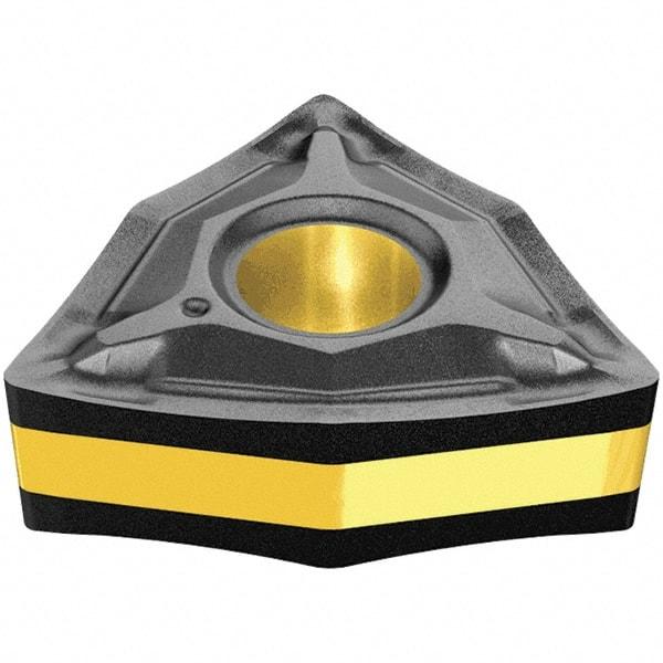 Iscar - WNMG433 WG Grade IC9150 Carbide Turning Insert - TiCN/Al2O3/TiN Finish, 80° Trigon, 1/2" Inscr Circle, 3/16" Thick, 3/64" Corner Radius - Benchmark Tooling