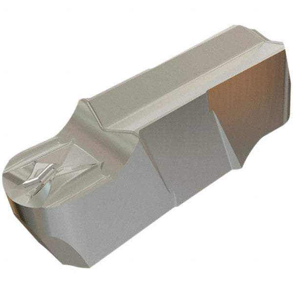 Iscar - 400200GIFI E Grade IC830, 4mm Cutting Width Carbide Grooving Insert - 2mm Max Depth of Cut, Neutral, 2mm Corner Radius, TiAlN Finish - Benchmark Tooling