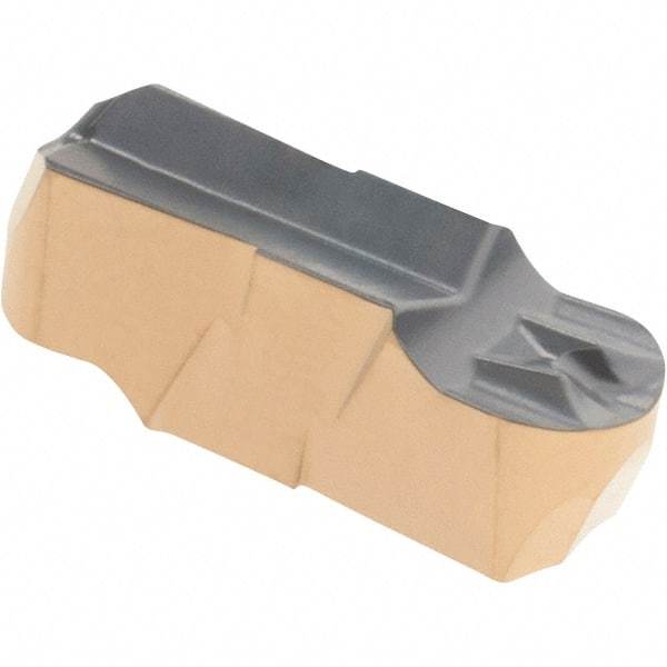 Iscar - 500250GIFI E Grade IC830, 5mm Cutting Width Carbide Grooving Insert - 2.5mm Max Depth of Cut, Neutral, 2.5mm Corner Radius, TiAlN Finish - Benchmark Tooling