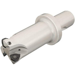 Iscar - 40mm Cut Diam, 0.059" Max Depth, CF4 Modular Connection Indexable High-Feed End Mill - Screw Holding Method, FF WOMT/WOCT, FF WOMW Insert, FF EW-CF Toolholder, Through Coolant - Benchmark Tooling
