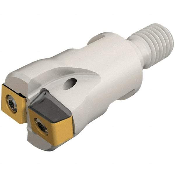 Iscar - 42mm Cut Diam, 3mm Max Depth of Cut, Indexable Plunge End Mill - M16 Modular Connection, HTP LNHT 1006 Insert Style, HTP-M-LN10 Toolholder Style, Through Coolant, Series FlexFit, TangPlunge - Benchmark Tooling