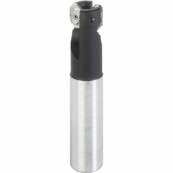 Iscar - 40mm Cut Diam, 13.5mm Max Depth of Cut, 32mm Shank Diam, 160mm OAL, Indexable Square Shoulder End Mill - HM90 AXCR 1505.. Inserts, Cylindrical Shank, 90° Lead Angle, Through Coolant, Series Helialu - Benchmark Tooling