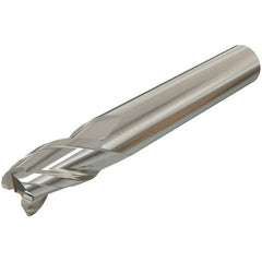 Iscar - 5mm, 8mm LOC, 6mm Shank Diam, 39mm OAL, 3 Flute, Solid Carbide Square End Mill - Single End, TiAlN Finish, Spiral Flute, 30° Helix, Centercutting, Right Hand Cut, Right Hand Flute - Benchmark Tooling