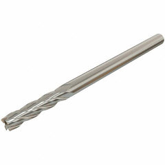 Iscar - 14mm, 25mm LOC, 14mm Shank Diam, 83mm OAL, 4 Flute, Solid Carbide Square End Mill - Single End, Uncoated, Spiral Flute, 30° Helix, Centercutting, Right Hand Cut, Right Hand Flute - Benchmark Tooling