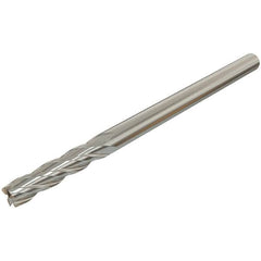 Iscar - 12mm, 22mm LOC, 12mm Shank Diam, 73mm OAL, 4 Flute, Solid Carbide Square End Mill - Single End, Uncoated, Spiral Flute, 30° Helix, Centercutting, Right Hand Cut, Right Hand Flute - Benchmark Tooling