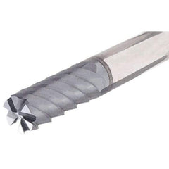 Iscar - 14mm, 30mm LOC, 14mm Shank Diam, 83mm OAL, 6 Flute, Solid Carbide Square End Mill - Single End, TiAlN Finish, Spiral Flute, 50° Helix, Right Hand Cut, Right Hand Flute - Benchmark Tooling