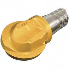 Iscar - MM HBR Grade IC908 Carbide Ball Nose Milling Tip Insert - TiAlN Finish, 2 Flutes, 25mm Cutting Diam, 23.2mm Extension - Benchmark Tooling