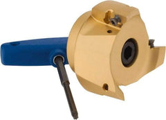 Iscar - 3 Inserts, 3" Cut Diam, 1" Arbor Diam, 0.622" Max Depth of Cut, Indexable Square-Shoulder Face Mill - 0/90° Lead Angle, 2" High, HM90 APCR 1605... Insert Compatibility, Through Coolant, Series Helialu - Benchmark Tooling