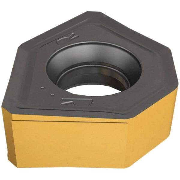 Iscar - ONHU0505 Grade IC808 Carbide Milling Insert - TiAlN/AlTiN/TiN Finish, 0.2205" Thick, 13mm Inscribed Circle - Benchmark Tooling