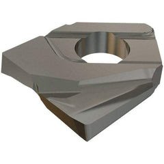 Iscar - HCCD200-R1.0 QF Grade IC908 Carbide Milling Insert - TiAlN Finish, 4.65mm Thick, 1mm Corner Radius - Benchmark Tooling