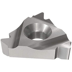 Iscar - 27IR Internal Right Hand 4 API Laydown Threading Insert - Grade IC250, TiCN/TiN Coated Carbide, 15.88mm Inscribed Circle - Benchmark Tooling