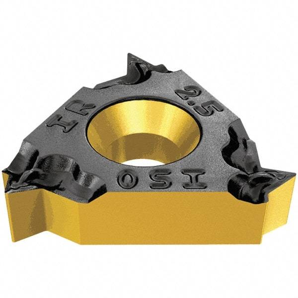 Iscar - 22IL Internal Left Hand ISO Laydown Threading Insert - Grade IC908, TiAlN Coated Carbide, 12.7mm Inscribed Circle - Benchmark Tooling