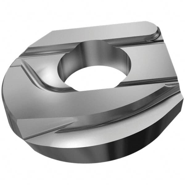 Iscar - HCRD250 QF Grade IC908 Carbide Milling Insert - TiAlN Finish, 5.4mm Thick, 25mm Inscribed Circle, 12.5mm Corner Radius - Benchmark Tooling