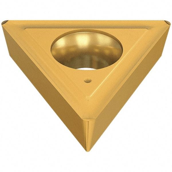 Iscar - TCMT3-2 19 Grade IC5005 Carbide Turning Insert - TiCN/Al2O3/TiN Finish, 60° Triangle, 3/8" Inscr Circle, 5/32" Thick, 1/32" Corner Radius - Benchmark Tooling