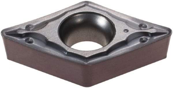 Iscar - DCMT3-2 PF Grade IC806 Carbide Turning Insert - TiAlN Finish, 55° Diamond, 3/8" Inscr Circle, 5/32" Thick, 1/32" Corner Radius - Benchmark Tooling