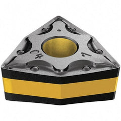 Iscar - WNMG433 WF Grade IC9150 Carbide Turning Insert - TiCN/Al2O3/TiN Finish, 80° Trigon, 1/2" Inscr Circle, 3/16" Thick, 3/64" Corner Radius - Benchmark Tooling
