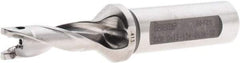 Iscar - 0.413" to 0.429" Diam, 3xD, 1.24" Max Depth, 5/8" Shank Diam, 3.77" OAL, Replaceable-Tip Drill - FCP, ICK, ICK-2M, ICM, ICP, iCP-2M Insert, 91188722 Toolholder, Series SumoCham - Benchmark Tooling