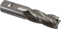 Hertel - 7/8", 1-7/8" LOC, 7/8" Shank Diam, 4-1/8" OAL, 4 Flute, Cobalt Square End Mill - Single End, Uncoated, Spiral Flute, 30° Helix, Centercutting, Right Hand Cut, Right Hand Flute - Benchmark Tooling
