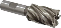 Hertel - 1-1/4" Diam, Fine Pitch, 2" LOC, 6 Flute Cobalt Roughing Square End Mill - Uncoated, 4-1/4" OAL, 3/4" Shank Diam, Single End, 30° Helix - Benchmark Tooling