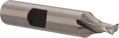 Hertel - 3/16", 3/16" LOC, 3/8" Shank Diam, 2-1/16" OAL, 2 Flute, Cobalt Square End Mill - Single End, Uncoated, Spiral Flute, 30° Helix, Centercutting, Right Hand Cut, Right Hand Flute - Benchmark Tooling
