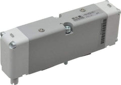Parker - Double Solenoid 3 Position, Aluminum Solenoid Valve - All Ports Blocked, 145 Max PSI, Buna-N Seal - Benchmark Tooling