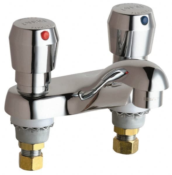 Chicago Faucets - Industrial & Laundry Faucets Type: Lavatory Metering Faucet Style: Deck Mount - Benchmark Tooling