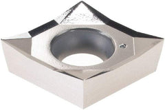 Vargus - CCGT430.5 AF Grade V12K Carbide Turning Insert - 80° Diamond, 1/2" Inscr Circle, 3/16" Thick, 0.0079" Corner Radius - Benchmark Tooling