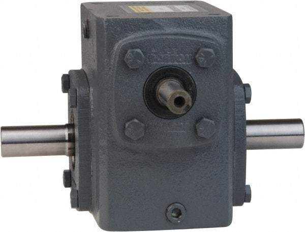 Boston Gear - 6 Centerline Distance, 40:1, 44 RPM Output, 9.56 Input Horsepower, 11,197 Lbs. Max Torque, Speed Reducer - Part No. 760-40-H, 1-1/2" Shaft Diam, Double Shaft Left & Right, 12-1/2" High - Benchmark Tooling