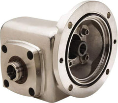 Boston Gear - 2.62 Centerline Distance, 40:1, 44 RPM Output, 1.33 Input Horsepower, 1,512 Lbs. Max Torque, Speed Reducer - Part No. SSHF72640KB5HSP23, 1-7/16" Shaft Diam, Hollow Shaft, 5/8" Bore, 5.56" High, 56C NEMA - Benchmark Tooling