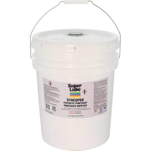 Synco Chemical - 5 Gal Pail Synthetic Penetrant - Translucent Brown, -10°F to 180°F, Food Grade - Benchmark Tooling