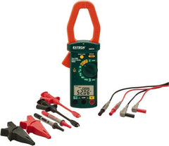 Extech - 4 Piece, Clamp Meter Test Kit - 600 Volt Max, LCD Display - Benchmark Tooling