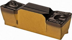 Iscar - 6005GRIP Y Grade IC8250, 6mm Cutting Width Carbide Grooving Insert - 3.6mm Max Depth of Cut, Neutral, 0.5mm Corner Radius, TiCN/Al2O3/TiN Finish - Benchmark Tooling