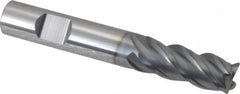 Niagara Cutter - 3/8", 4 Flute, Single End, Solid Carbide, 0.02" Corner Radius End Mill - 2-1/2" OAL, Right Hand Flute, 7/8" LOC, Right Hand Cut - Benchmark Tooling