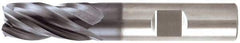 Niagara Cutter - 1", 4 Flute, Single End, Solid Carbide, 0.03" Corner Radius End Mill - 5" OAL, Right Hand Flute, 2" LOC, Right Hand Cut - Benchmark Tooling